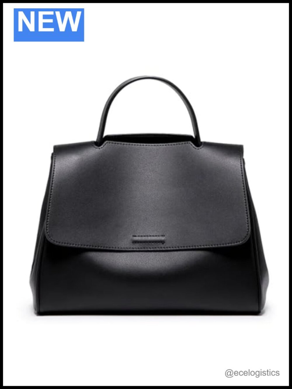 Genuine Leather Satchel Tote with 3 Detachable Straps